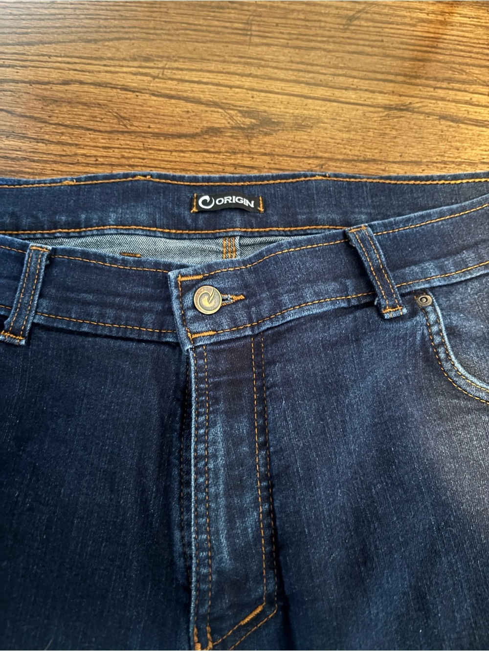 Origins Men’s Dark Blue Denim Jeans W36 L32 100% made in USA!